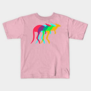 Australian colorful kangaroo Kids T-Shirt